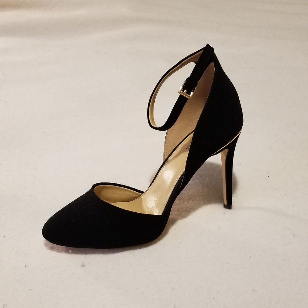Michael Kors suede ankle strap heels